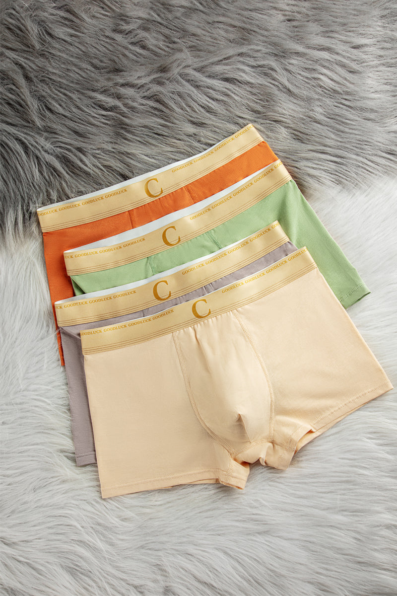 Fashion Solid Men's Boxer Briefs