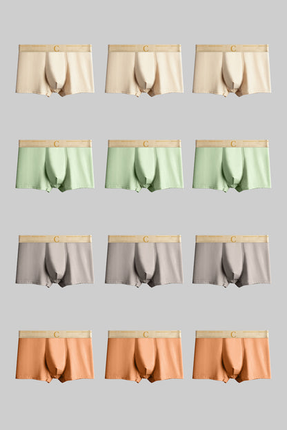 Fashion Solid Men's Boxer Briefs